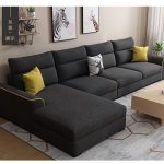 Deep-Seated L-Shaped Sectional Sofa
