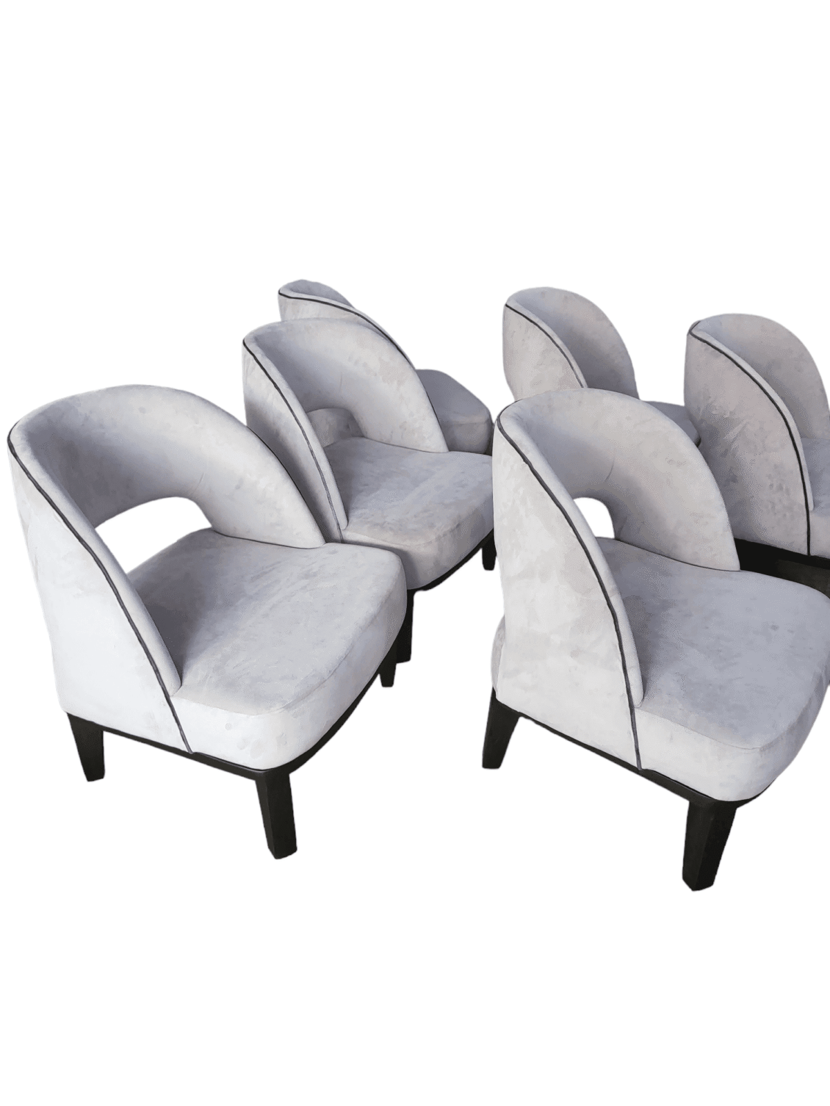 White Curvy Accent chair