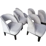 White Curvy Accent chair
