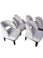 White Curvy Accent chair