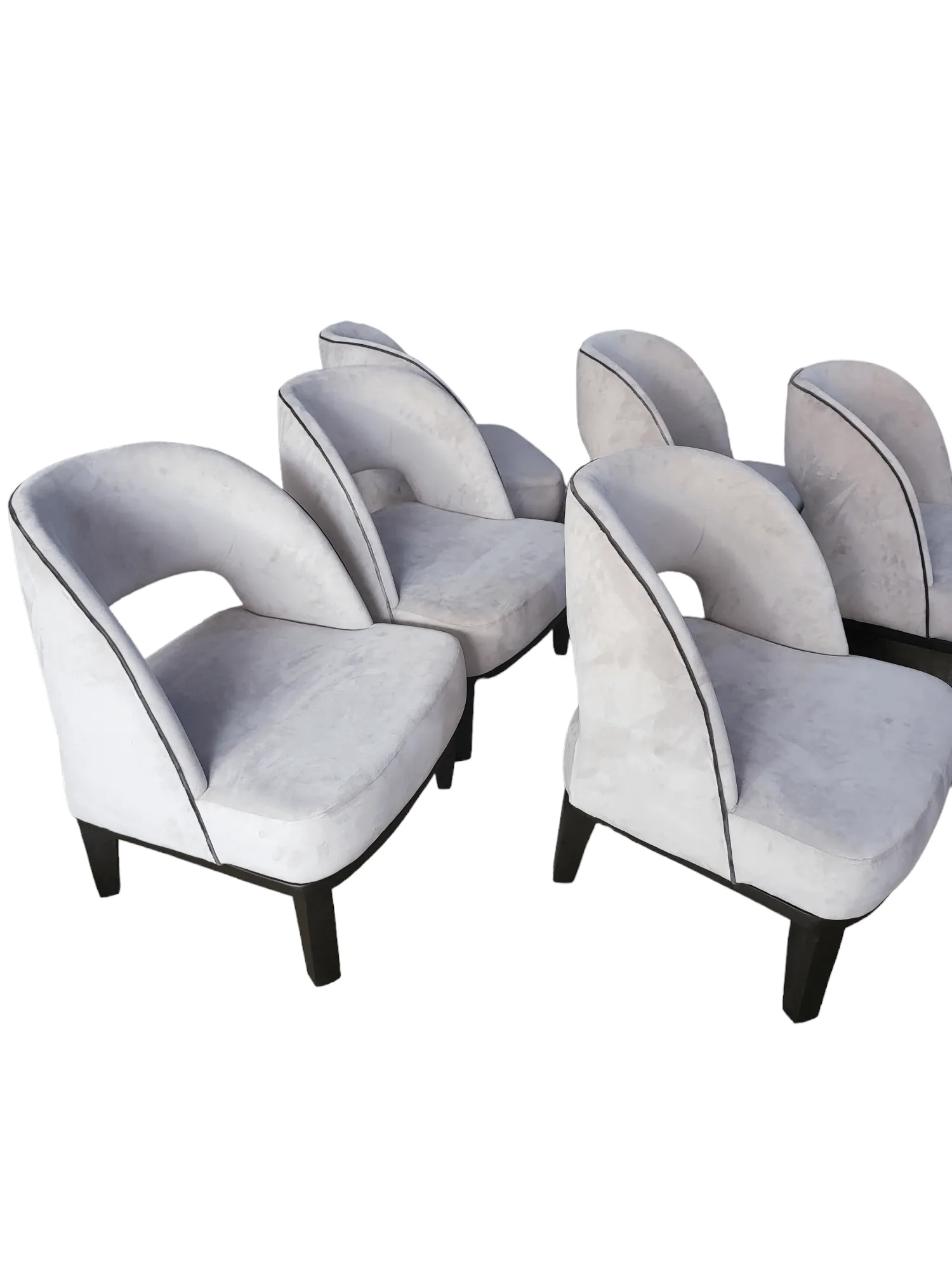 White Curvy Accent chair