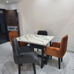 4 seater dining set in a dining room from Winnys Interiors
