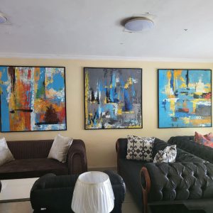 Art frame displayed in a living room from Winnyz Interiors