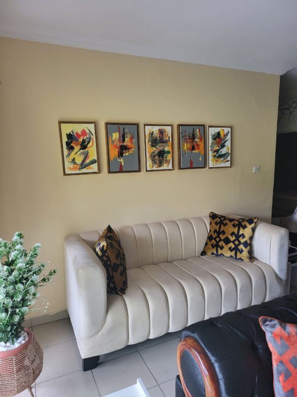 Art frame displayed in a living room from Winnyz Interiors