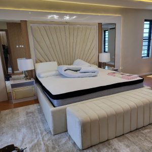 Stylish bedframe in a bedroom from Winnyz Interiors