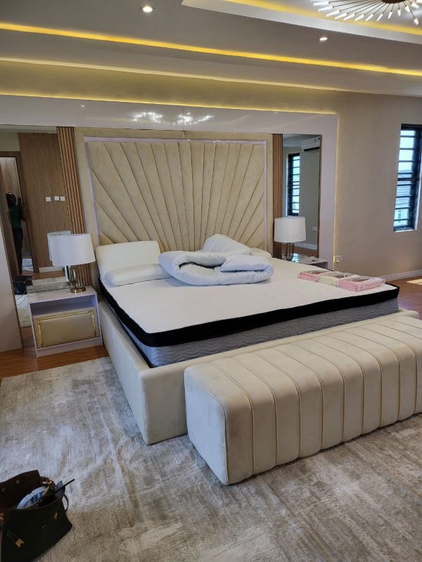 Stylish bedframe in a bedroom from Winnyz Interiors