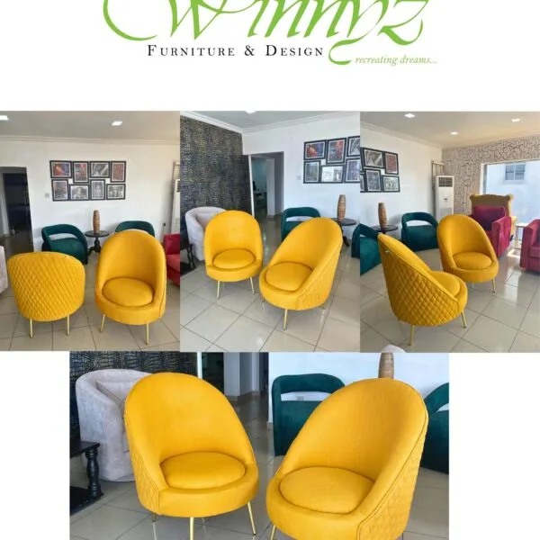 A Pair of Yellow Accent chair